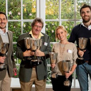 Jeremy as top dog (2nd left, with other trophy winners) at the 2019 Old Mutual Trophy wine awards